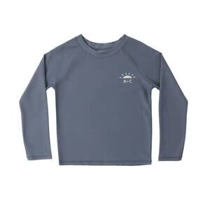 NEW RYLEE + CRU boy's long sleeve rashguard in marine